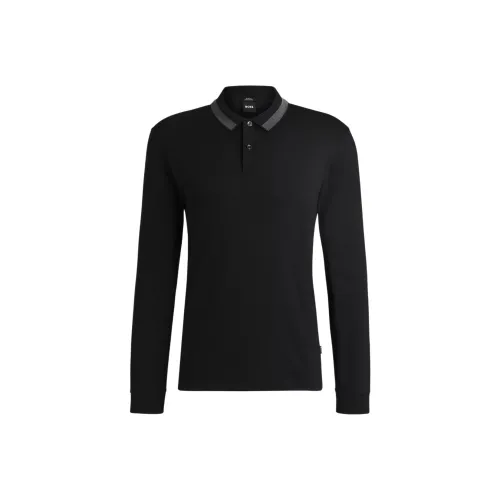 Hugo Boss Поло Slim Fit Мужское Черное