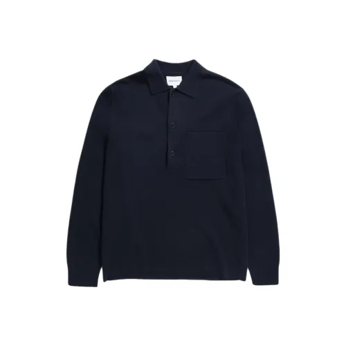 NORSE PROJECTS Поло Мужское Темно-Морской Синий