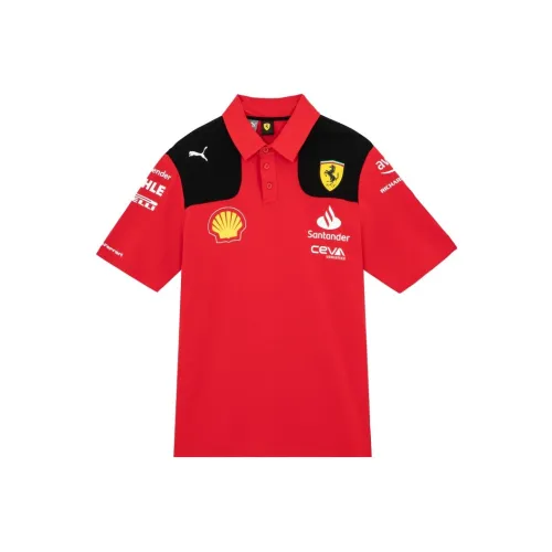 PUMA Scuderia Ferrari Поло Унисекс Гоночный Красный