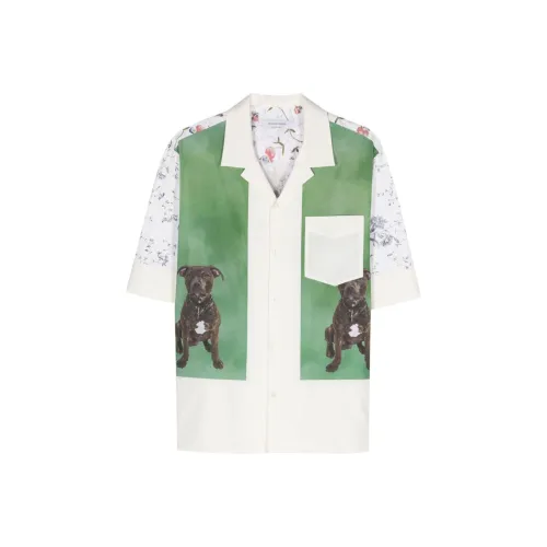 Marine Serre SS24 Рубашка Мужская Белая