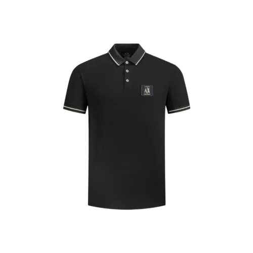 ARMANI EXCHANGEAE SS23 Поло Мужское Черное