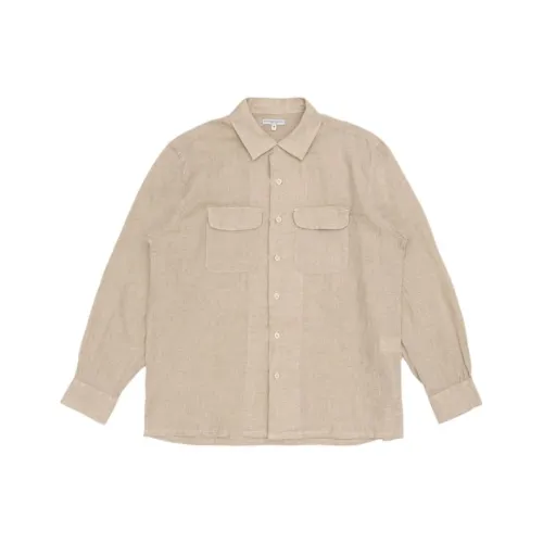 Рубашка мужская бежевая совместный проект Engineered Garments