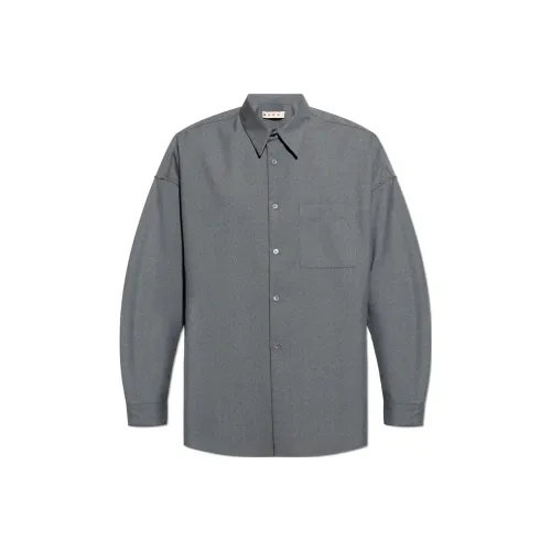 MARNI Серые Мужские Рубашки
