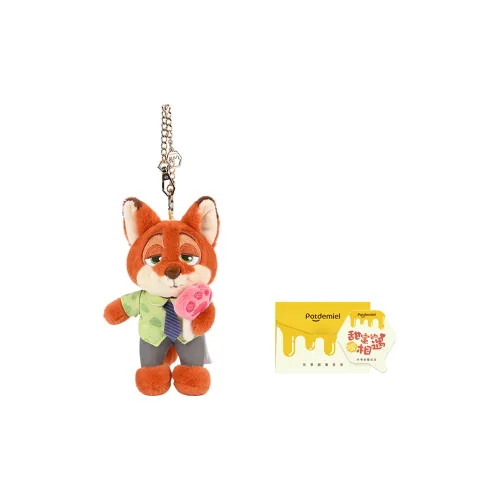 POTDEMIEL X Disney Zootopia Judy Nick Flower Design Кукла Плюшевая Подвеска 13,5 см Рекомендуемая Высота