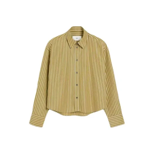 AMIPARIS Коричнево-зеленая унисекс рубашка