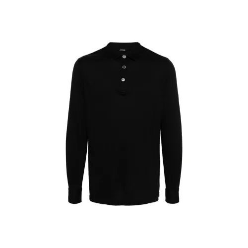 KITON Мужская черная поло