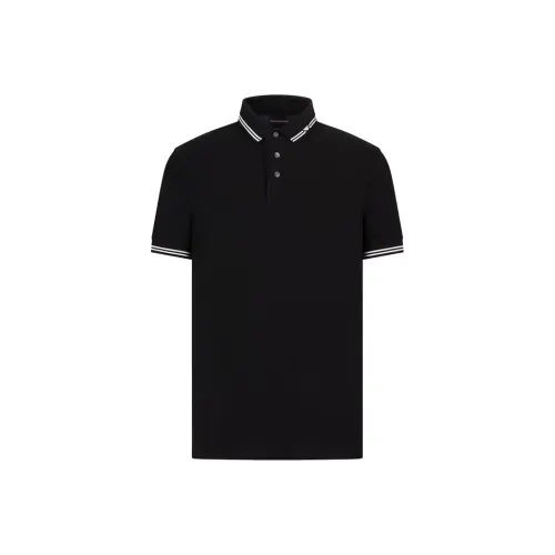 EMPORIO ARMANI Черная мужская поло