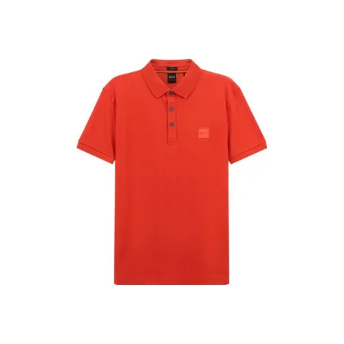 Hugo Boss Оранжевый Красный Мужская Поло
