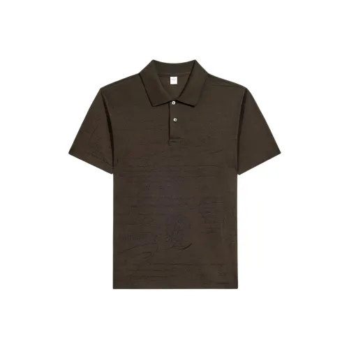 BERLUTI FW24 Поло Мужское Earth Brown