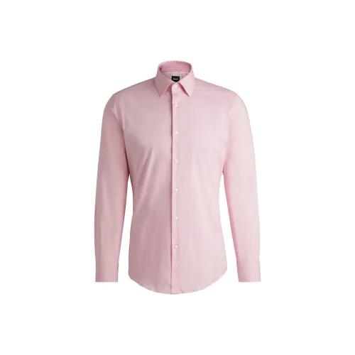 Hugo Boss Розовые Мужские Рубашки