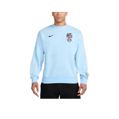 nike Dri Fit ADV SS24 Breaking Свитшот с круглым вырезом Мужской Синий Белый