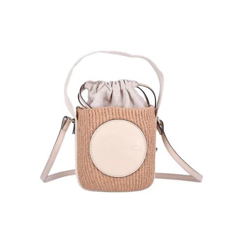 Chloe Бумага Ведро Сумка Сумка через плечо Сумка для женщин Коричневый