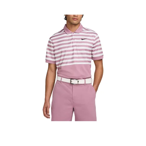 Nike Victory+Dri Fit Поло Мужское Фуксия Черный