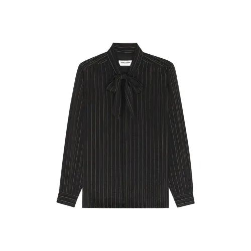 SAINT LAURENT Мужские Черные Рубашки