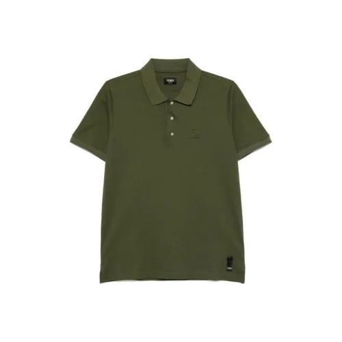 Fendi Зеленая Мужская Поло