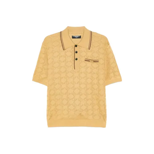 AMIRI SS25 Поло Мужское Горчично-желтое