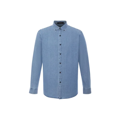 Satchi Озерно-голубой Мужские Рубашки