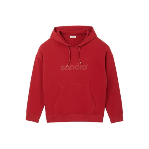 Sandro Толстовка Мужская Темно-Красная