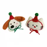 Белый щенок + Милый котенок [Парный]