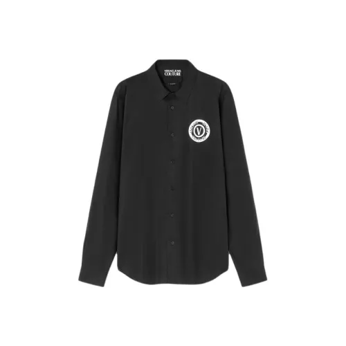VERSACE JEANS COUTURE SS24 Рубашка Мужская Черная