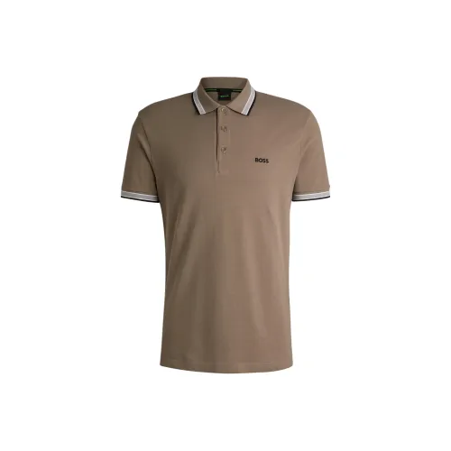 Hugo Boss FW24 Polo Мужское Бежевое