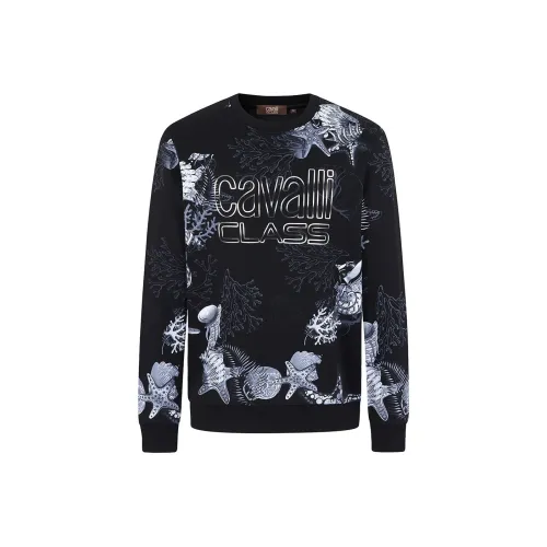 Cavalli Class Толстовка Мужской Черный