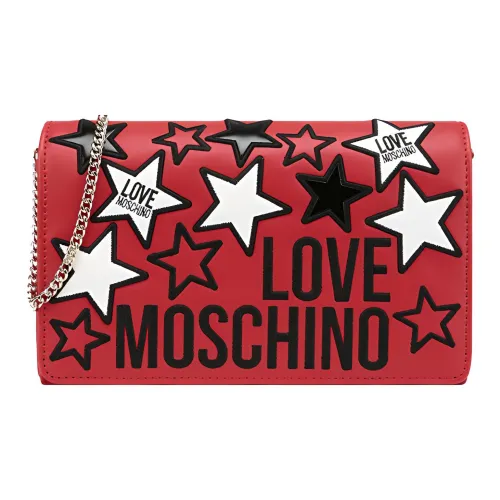 MOSCHINO Полиуретан Сумка через плечо Женская Красная