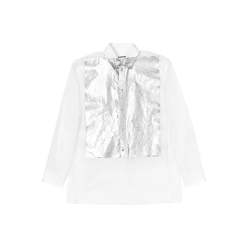 JIL SANDER Silver Seat Opening Limited Белая Унисекс Рубашка