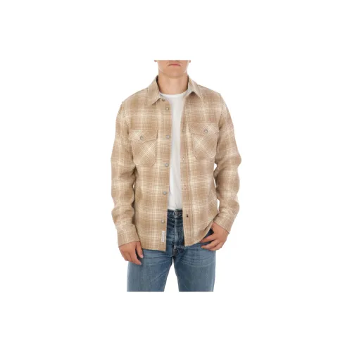 WOOLRICH Коричневый Мужской Рубашки