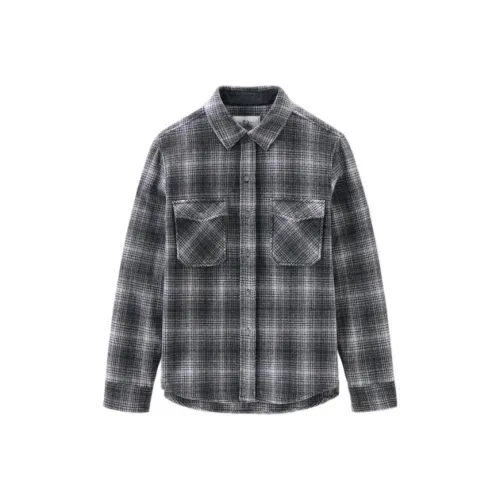 WOOLRICH Серые Мужские Рубашки