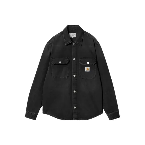 Carhartt WIP SS24 HARVEY Рубашка Jac Рубашка Мужская Черная