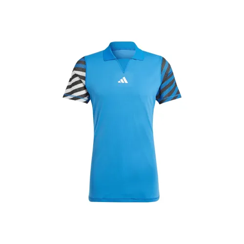 Adidas Авиационный Синий Мужское Поло