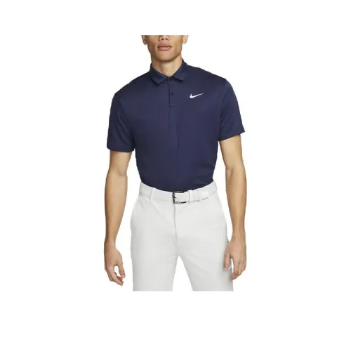 Nike Морской Синий Мужское Поло