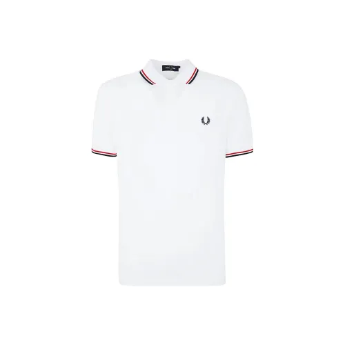 FRED PERRY Белая Мужская Поло