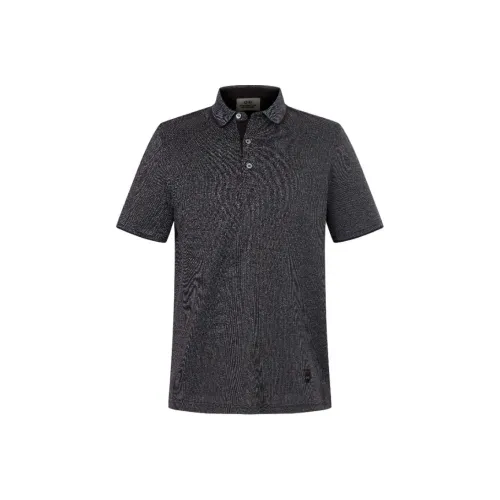 Corneliani Темно-синяя мужская рубашка поло