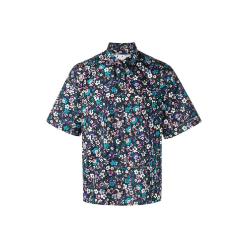 Off White Shirt Мужской Темно-синий