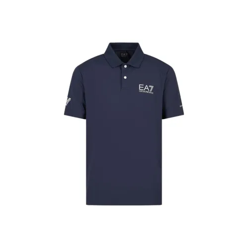EMPORIO ARMANI SS23 Поло Мужское Темно-синий