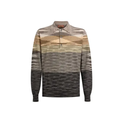 MISSONI Поло Мужское Желто-Коричневое