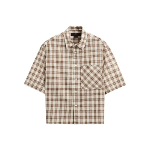 ZARA Khaki Мужские Рубашки