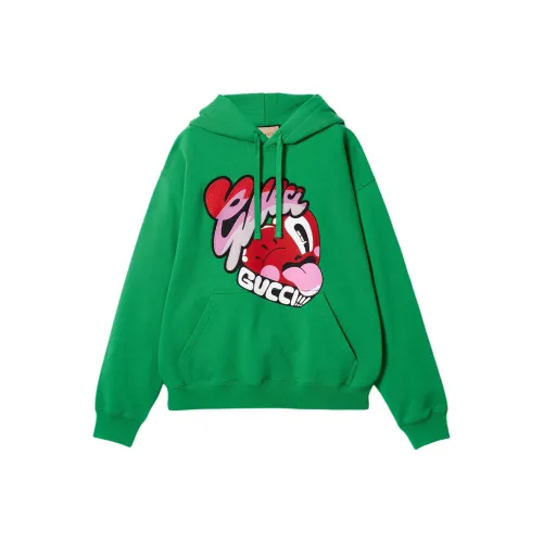 GUCCI FW24 Толстовка Мужской Зеленый