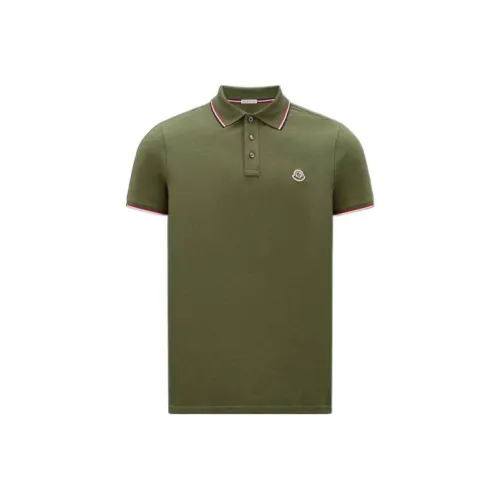 MONCLER FW22 Поло Мужское Зеленое