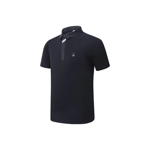 FILA Supercar Inspiration Collection Темно-черное Мужское Поло