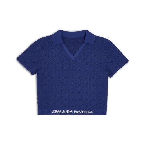 Chrome Hearts SS23 Поло Унисекс Синий