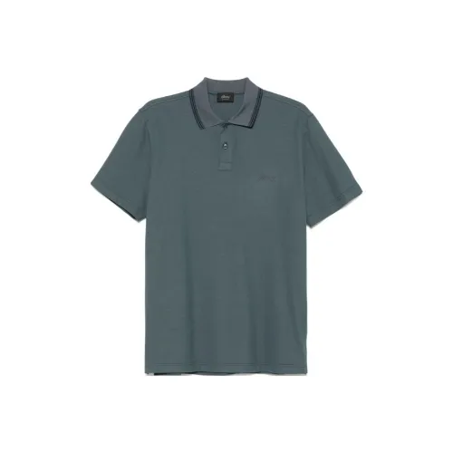 Brioni Бирюзовая Мужская Поло