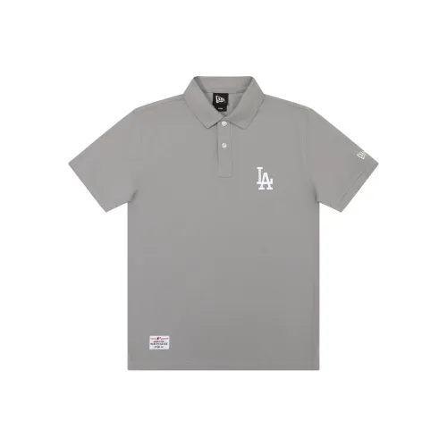 New Era Серый Унисекс Поло