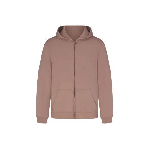 SKIMS Джерси Lounge MENS ZIP UP Толстовка Мужская Умбра Янтарный