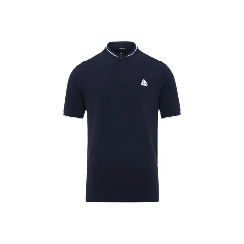 LI NING 1990 GOLF серия Поло Мужское Темно-Морской Синий