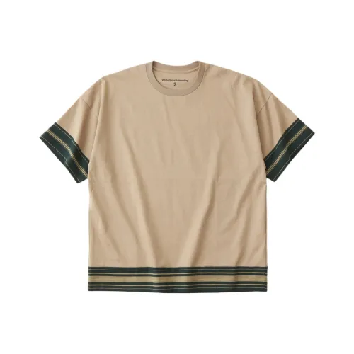White Mountaineering T-Shirt Мужской Бежевый