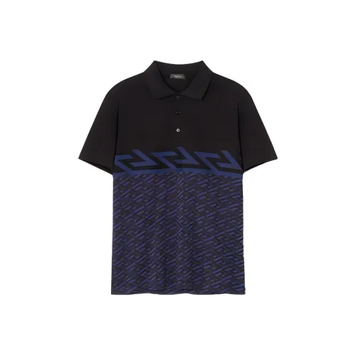 VERSACE Мужская черная поло