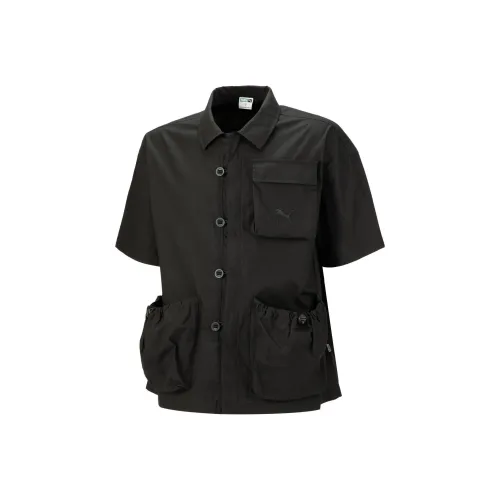 PUMA Humming 3 SS23 Chinese Culture Tribute Series Рубашка Мужская Черная